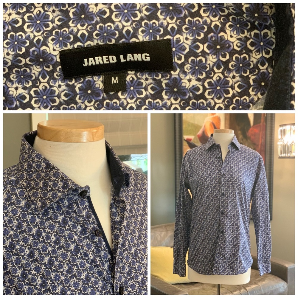 JARED LANG Young Men’s Cotton Button Down Medium
